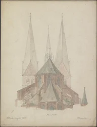 St. Marienkirche in Lübeck (1855)